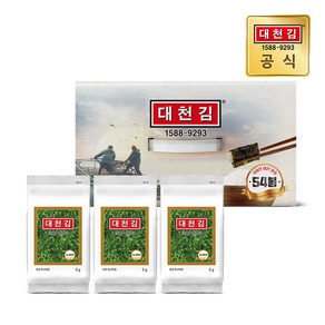 대천김 재래 도시락김, 5g, 54개