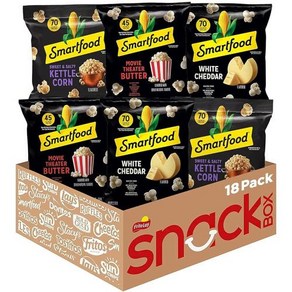 Smatfood Popcon Vaiety Pack 0.5 Ounce (Pack of 40) 스마트푸드 팝콘 버라이어티 팩 0.5온스(40팩), 40개