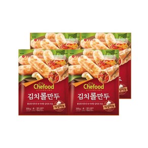 롯데푸드 Chefood 의성마늘 김치롤만두 330g