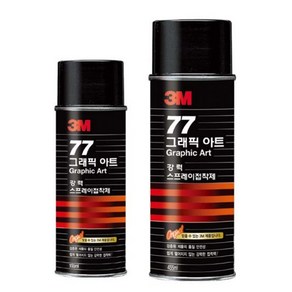 3M 강력 고정 77 스프레이 접착제155mI-, 강력고정 155ml, 1개