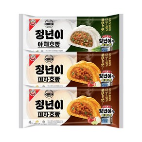 정년이 야채호빵(4입)X1봉 +피자호빵(4입)X2봉, 1.08kg, 1세트