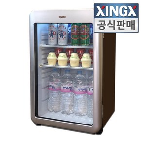 씽씽코리아 XLS-106 쇼케이스냉장고 음료수냉장고 미니쇼케이스냉장고 술장고, XLS-106실버, 실버