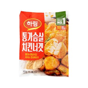 하림 통가슴살 치킨너겟, 500g, 4개