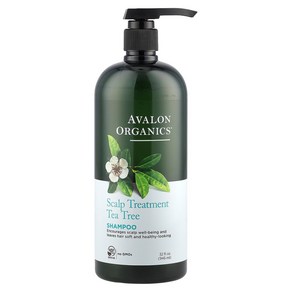 Avalon Oganics 모발 관리 샴푸 두피 트리트먼트 티트리 946ml(32fl oz), 946ml, 1개