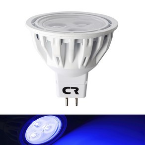 칼라 LED MR16 12V 4W 할로겐램프 청색 CR할로겐 전구