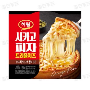 하림 시카고피자 트리플치즈, 하림 시카고피자 트리플치즈 365g, 3개, 365g