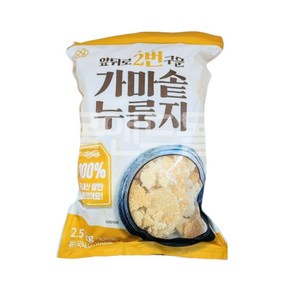 앞 뒤로 두번 구운 가마솥 누룽지 대용량, 2.5kg, 1개