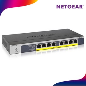 NETGEAR 넷기어 GS108PP 기가 8포트 PoE+스위칭허브 123W, 쿠팡 본상품선택