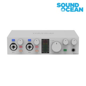 토핑 USB 오디오 인터페이스 TOPPING Professional USB Audio Interface, E2x2 OTG 화이트, 1개