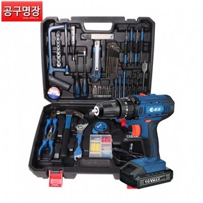 [공구명장] ES산업 LH216K 충전햄머드릴 16V 수공구세트 112PCS, 1개