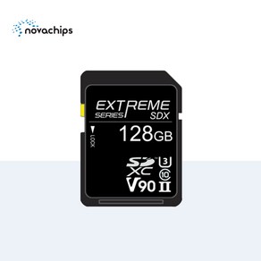 노바칩스 V90 SDX 128GB Exteme 메모리카드 SDXC UHS II SD Cad, 1개