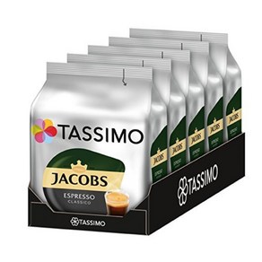 타시모 Tassimo 야콥스 에스프레소 클래시코 16캡슐 x 5팩, 7.4g, 16개입, 5개