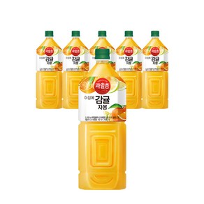 해태htb 과일촌 아침에 감귤자몽, 6개, 2L