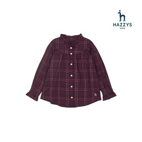 헤지스키즈 HAZZYS 기모 체크 롱블라우스(HPW11XB60M_WN)