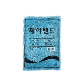 하나제이 고급칼라밴드 1kg 60 x 1.3 mm 제이밴드, 1개, 하늘(라이트 블루)