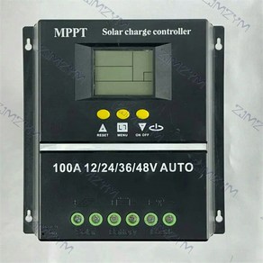 MPPT 자동 태양 패널 충전 컨트롤러 태양광 PV 배터리 충전기 LCD 디스플레이 80A 100A 12V 24V 36V 48V 새로 업데이트, Automatic adjustment, 1개