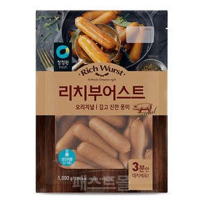 청정원 리치부어스트 오리지날, 1kg, 1개