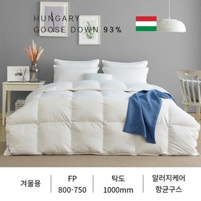 [폭스베딩] 80수 헝가리 구스다운 이불솜(겨울용) - S/Q/K, 800g