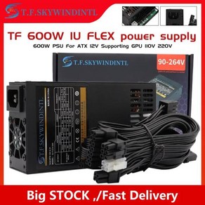 T.F.SKYWINDINTL 600W 컴퓨터 전원 공급 장치 PC 게이머 모듈 형 PSU Flex 1U Powe ITX, 1개