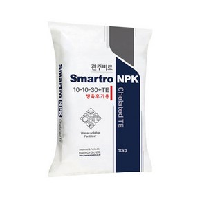 Smato NPK 10-10-30 10kg 생육후기 수용성복합비료, 1개