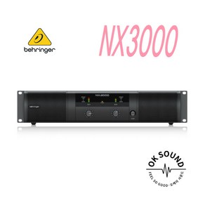 BEHRINGER 베링거 NX3000 초경량 3000W 무소음 초경량 4채널 3000W 스테레오 클래스-D 파워앰프