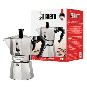 Bialetti 모카 익스프레스 아이코닉 스토브탑 에스프레소 메이커 3잔 용량 130ml, 12 Cups_실버