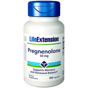 라이프익스텐션 Life Extension 프레그네놀론 50mg 100정 151100, 1개