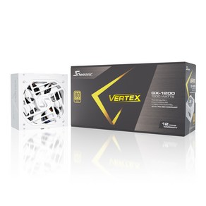 HIT 시소닉 VERTEX GX-1200 GOLD 풀모듈러 화이트 ATX3.0, 선택없음