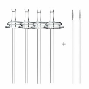 [원플] 순수아 리필빨대 꼭지4개+빨대4개+솔2개 더블하트 호환