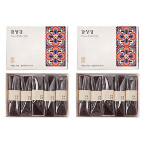 명장이 만든 쫀득한 담꽃 팥양갱 선물세트, 1개, [실속형]팥양갱40gx5개입x2박스, 360g
