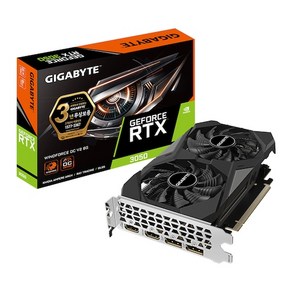 GIGABYTE 지포스 RTX 3050 WINDFORCE OC V2 D6 6GB 제이씨현 그래픽카드