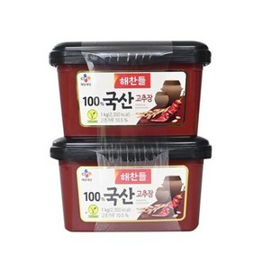 해찬들 100%국산고추장 1kg X 2입, 2개