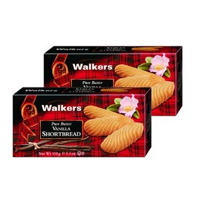 워커스 쇼트브레드 퓨어 버터 바닐라 쿠키 Walkes Shotbead Pue Butte Vanilla, 150g, 2개