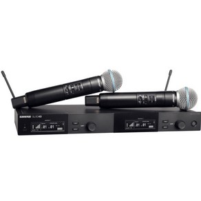 SHURE SLXD24DBETA58A 슈어 SLXD24D-BETA58A 2채널 무선마이크 삼아무역 정품 소망음향