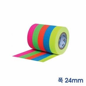 PRO GAFFER TAPE 끈적임 없는 1인치 프로게퍼테이프 (폭24mm x 길이23m) 블랙, 1개, G125MBLA