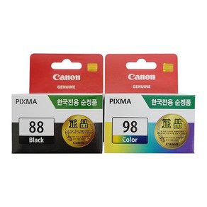 캐논정품잉크 PG-88 CL-98 PIXMA E500/E510/E610, 1개, 검정(PG-88)