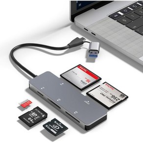 CFast 카드 리더 USB 3.0 USB CFast 2.0 카드 리더 5Gbps 알루미늄 CFast 메모리 카드 어댑터(SanDisk Lexa Tanscend S, 1개