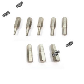 8개한셋트 BTH2mm~BTH8mm 1/4인치 삽입각 6.35mm 일본정품 토네육각비트 6각비트 토네비트 TONE, 1개