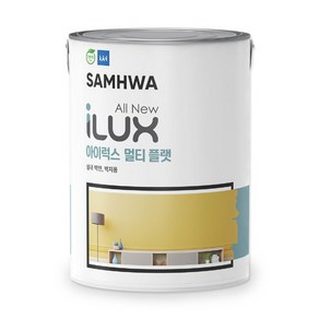 아이럭스 멀티 4L (플랫 무광) 벽지 벽면 수성페인트, W-1 화이트, 1개