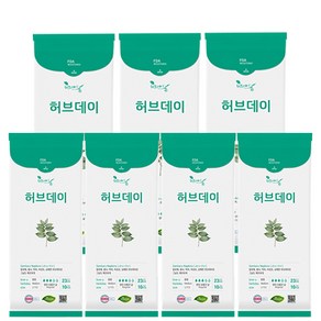 허브데이 생리대 + 샘플, 중형4팩+대형3팩, 중형+대형