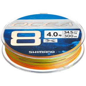 시마노(SHIMANO) 라인 오시아8 300m 4.0호 5컬러 LD-A71S 낚싯줄, 1개