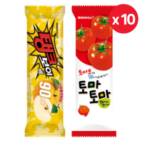 해태 아이스크림 120ml 탱크보이 배 10개+토마토마 10개, 20개