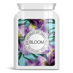 HUMAKEllc Bloom Fem Pills - MTF (Male-to-Female) 전환 과정에서 여성화 촉진 성형 호르몬 영양보충제 30정, 1개