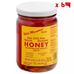 Wild Mountain Honey 와일드 마운틴 허니 와일드 마운틴 허니 454g 6팩, 6개