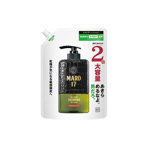 DX 샴푸 마일드워시 젠틀민트향 MARO17 마로17 리필 2배 600ml 멘즈, 1개