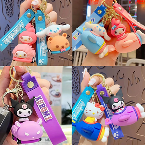 산리오키링 비행기 자동차 시나모롤 에어팟 마이멜로디 열쇠고리 쿠로미 cinnamooll kuomi, 비행기 마이멜로디