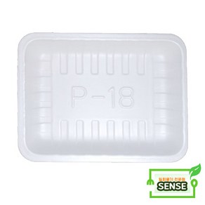PSP 트레이 P-18호 [1000개] / 떡 정육 반찬 스티로폼접시 포장용기, P-18호 1000개, 1000개, 1개입