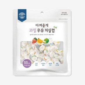 아껴줄게 과일우유 치실껌 혼합 SS 18개입 강아지 간식