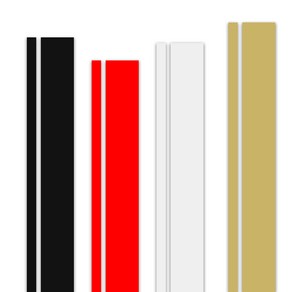 데일리쇼핑 오토바이 2라인 라인스티커 5cmx50cm 반사스티커, 2개, 블랙