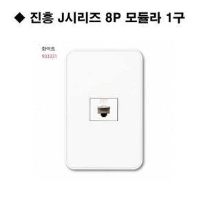 진흥 J시리즈 화이트 인터넷 8P 1구 모듈라 진흥전기, 1개